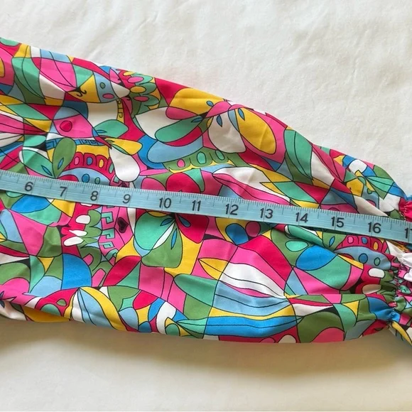 The Sixties are Back! Colorful Floral Shirt Dress - Picture 5 of 12